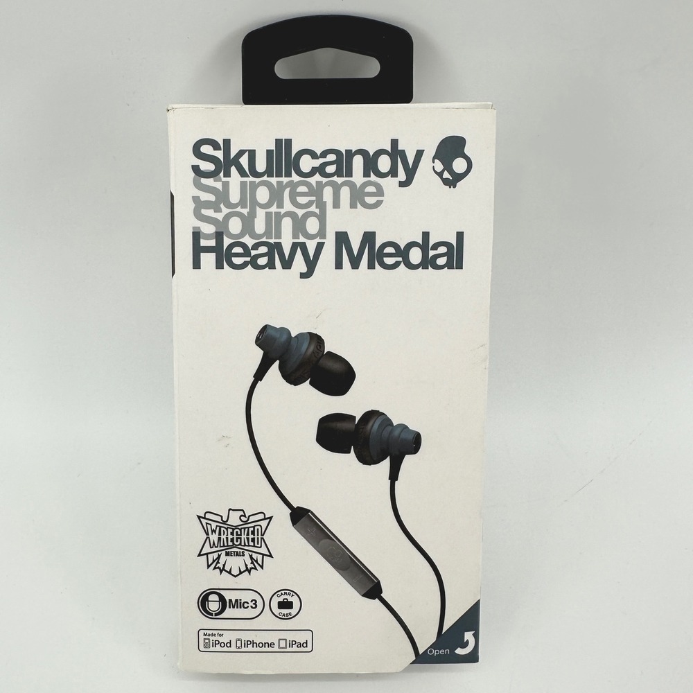 Skullcandy Heavy Medal Wrecked Metals In-Ear Headphones Mic3 S2HMFY-249